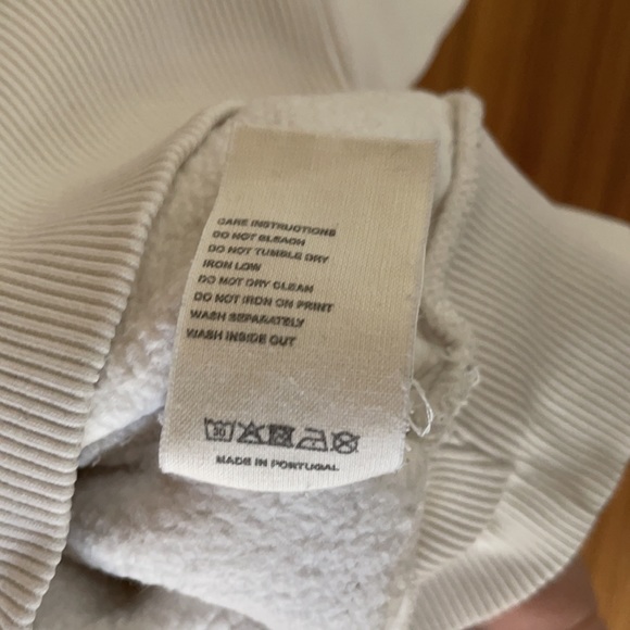 Pangaia Recycled Cotton Crewneck Sweatshirt - Off White - XS - Picture 7 of 8